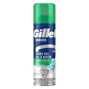 Gillette Series Sensitive Shave Gel, Hydrates, Protects , 7 Ounce (Pack of 6)